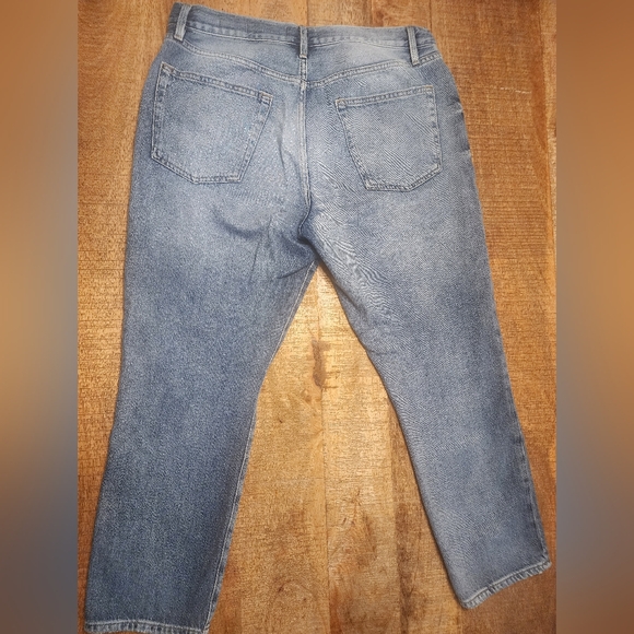 FRAME Le Original Straight Leg Jean in Glacier Destruct Size 32 - Picture 3 of 6